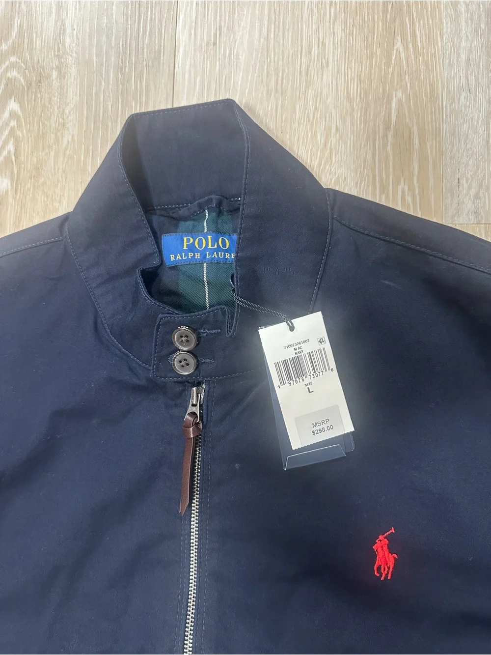 Polo Ralph Lauren Men's The Bedford Twill Jacket, Navy, Size L